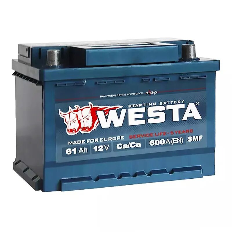 Акумулятор 6СТ-60А(0) WESTA